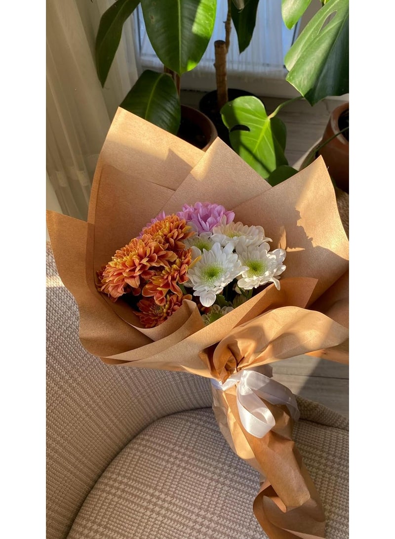 [4 Sheets] Brown Kraft Paper Sheets 55 × 70 cm – Gift Wrapping, Shipping & Packing Paper for Arts and Crafts - Image 2